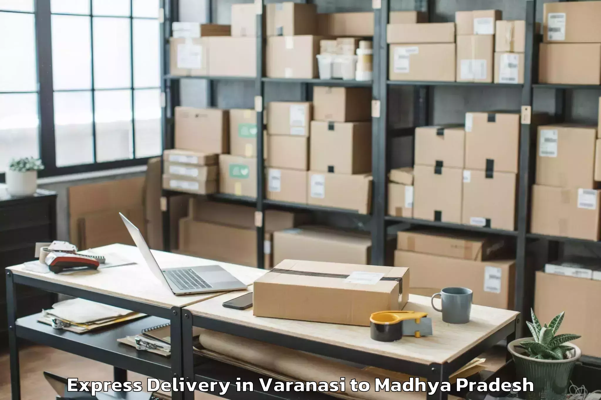 Top Varanasi to Malthon Express Delivery Available